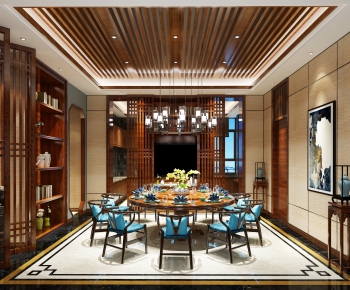 New Chinese Style Dining Room-ID:438290542