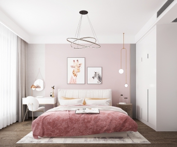 Nordic Style Girl's Room Daughter's Room-ID:130955621