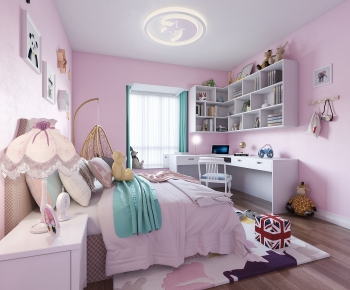 Simple European Style Girl's Room Daughter's Room-ID:180258933