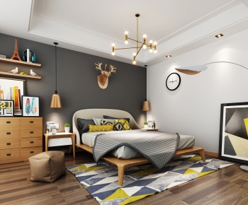 Nordic Style Bedroom-ID:141267424