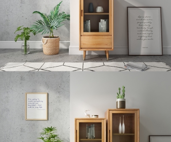 Nordic Style Side Cabinet-ID:938580527