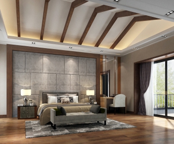 New Chinese Style Bedroom-ID:591555342