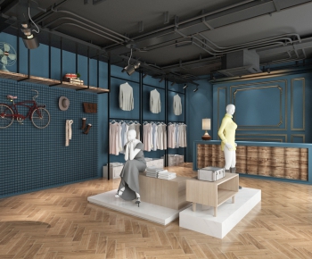 Industrial Style Clothing Store-ID:883880355