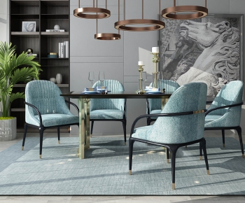 Modern Dining Table And Chairs-ID:400385972