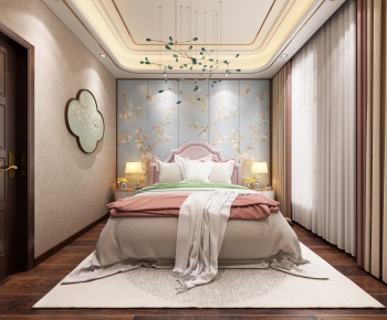 New Chinese Style Girl's Room Daughter's Room-ID:761260283