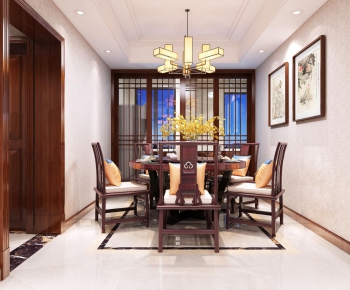 Chinese Style Dining Room-ID:256637859