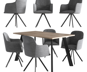 Modern Dining Table And Chairs-ID:550375259