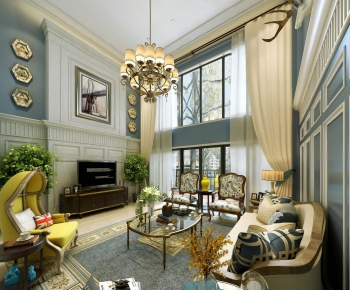 European Style A Living Room-ID:751835263