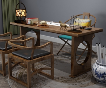 New Chinese Style Office Table-ID:575292637