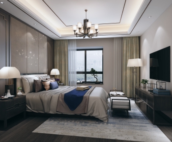 New Chinese Style Bedroom-ID:769319176