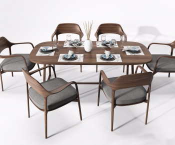 New Chinese Style Dining Table And Chairs-ID:734595427
