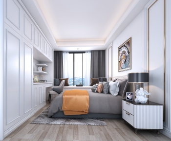 Simple European Style Bedroom-ID:694305198