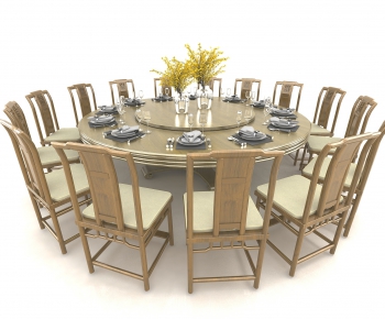 New Chinese Style Dining Table And Chairs-ID:218894121