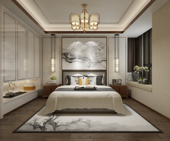 New Chinese Style Bedroom-ID:586567981