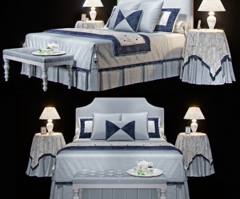 American Style Double Bed-ID:107549487
