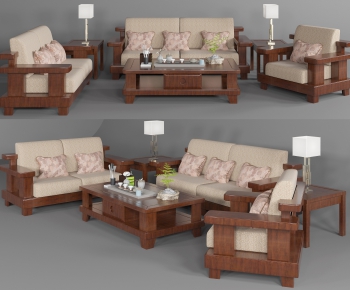 New Chinese Style Sofa Combination-ID:175035477