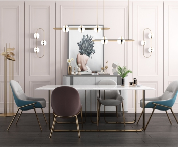 Modern Dining Table And Chairs-ID:265664576