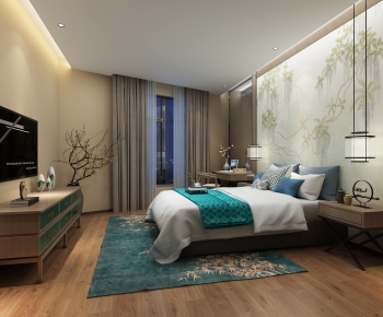 New Chinese Style Bedroom-ID:950753495