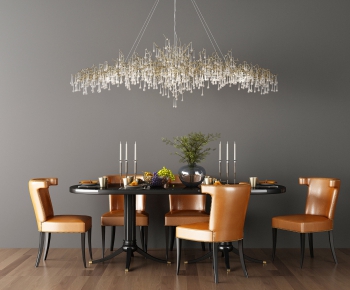 Simple European Style Dining Table And Chairs-ID:118242539
