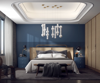 New Chinese Style Bedroom-ID:627207193