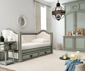 Nordic Style Single Bed-ID:878232516