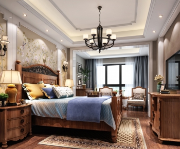 American Style Bedroom-ID:539240539