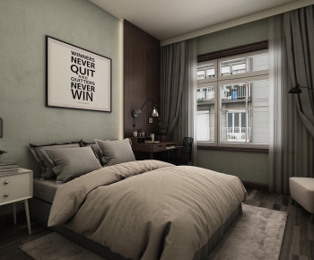 Nordic Style Bedroom-ID:257640268