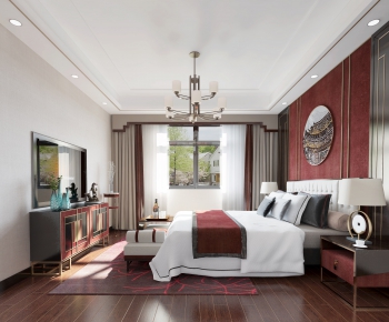 New Chinese Style Bedroom-ID:232104138