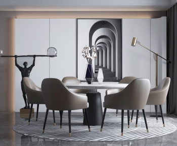 Modern Dining Table And Chairs-ID:413890245