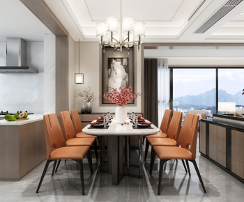 New Chinese Style Dining Room-ID:957234447