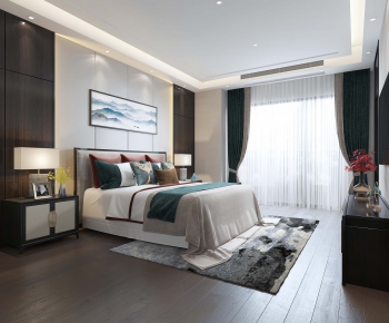 New Chinese Style Bedroom-ID:212661847