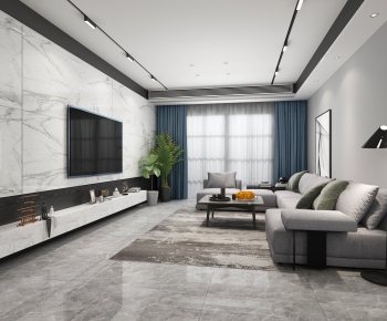 Modern A Living Room-ID:602414278