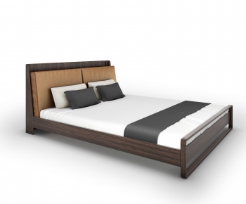 Modern Double Bed-ID:860401193