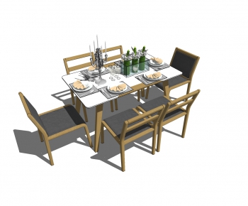 现代餐桌椅-ID:201391645