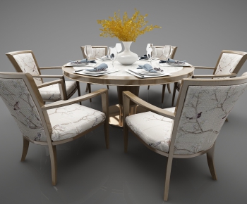 New Chinese Style Dining Table And Chairs-ID:848160972