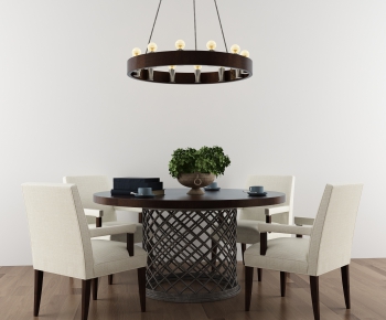American Style Dining Table And Chairs-ID:676028728