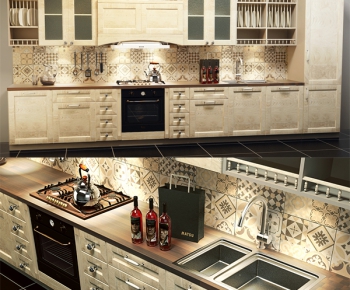 European Style Kitchen Cabinet-ID:267493618