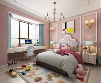 American Style Girl's Room Daughter's Room-ID:998391257