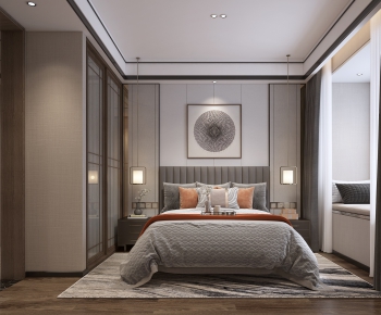 New Chinese Style Bedroom-ID:755359791