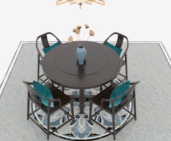 New Chinese Style Dining Table And Chairs-ID:996545714