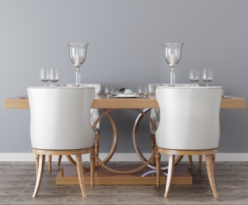 American Style Dining Table And Chairs-ID:559399161
