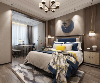 New Chinese Style Bedroom-ID:281862421