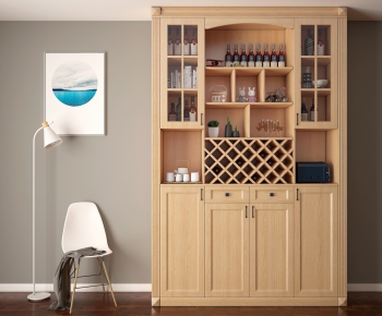 Simple European Style Wine Cabinet-ID:505783925