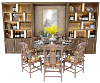 New Chinese Style Dining Table And Chairs-ID:325055545