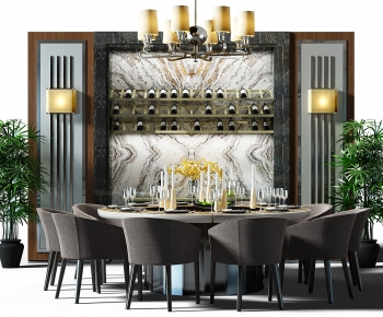 Modern Dining Table And Chairs-ID:566384123