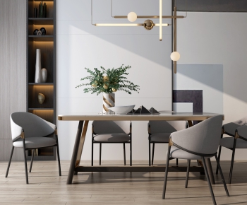 Modern Dining Table And Chairs-ID:117231433