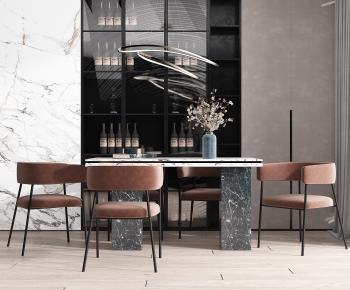 Modern Dining Table And Chairs-ID:638286437