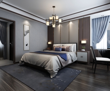 New Chinese Style Bedroom-ID:432031143