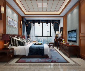 Chinese Style Bedroom-ID:317160219