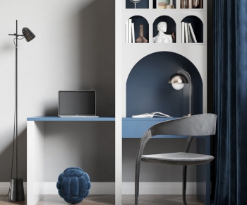 Nordic Style Computer Desk And Chair-ID:115639267
